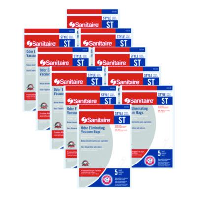 Sanitaire Style ST Disposable Vacuum Bags for SC600 and SC800 Series, 5/Pack, 10 Packs/Carton (63213B10CT)