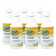 Zep Professional Stain Remover with Peroxide, Quart Bottle, 6/Carton (1041705)