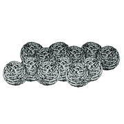 Boardwalk Stainless Steel Scrubber, Medium Size, Steel Gray, 72/Carton (35)