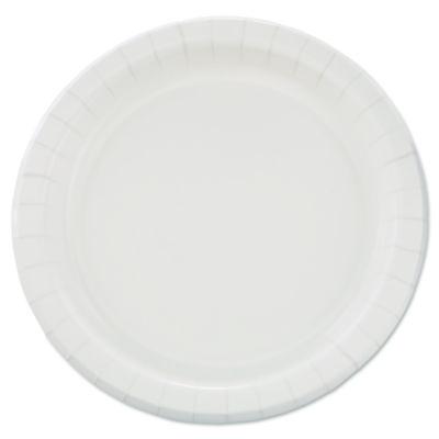 SOLO Bare Eco-Forward Clay-Coated Paper Dinnerware, ProPlanet Seal, Mediumweight, Plate, 8.5" dia, White, 125/Pack, 4 Packs/Carton (MP9BR2054)