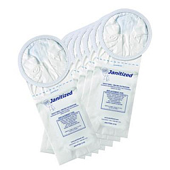 Janitized Vacuum Filter Bags Designed to Fit ProTeam 6 qt QuarterVac, 100/Carton (JANPTQV2)