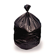 Heritage High-Density Waste Can Liners, 10 gal, 8 mic, 24" x 24", Black, Roll, 1,000/Carton (Z4824LKR01)
