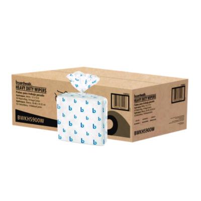 Boardwalk Hydrospun Wipers, 1-Ply, 12 x 13, White, 50/Bag, 18 Bags/Carton (HS900W)