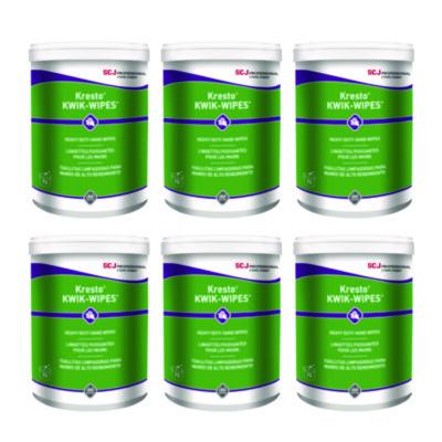 SC Johnson Professional Kresto KWIK-WIPES, Cloth, 1-Ply, 7.9 x 5.7, Citrus, White, 70/Pack, 6 Packs/Carton (KKW70W)