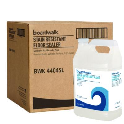Boardwalk Stain Resistant Floor Sealer, Unscented, 1 gal Bottle, 4/Carton (4404SL)