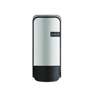 SOAP2O Wall Mounted Dispenser, 1,000 mL, 5 x 5 x 11, Black/Faux Stainless Steel, 12/Carton (2100BS13SPR)