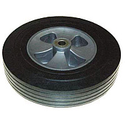 Rubbermaid Commercial 12-inch Wheel for 1 Cu Yd Standard Duty Tilt Truck, Black/Gray (1315L3)
