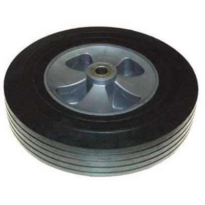 Rubbermaid Commercial 12-inch Wheel for 1 Cu Yd Standard Duty Tilt Truck, Black/Gray (1315L3)