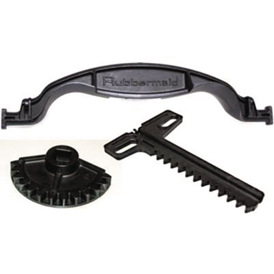 Rubbermaid Commercial Complete Gear and Rack Replacement, Black (7575L8BLA)