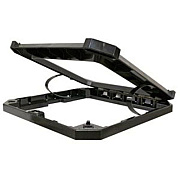 Rubbermaid Commercial Stationary/Moving Collar for Container, Square, 26.25 x 26.25 x 4, Black (FG3975L3BLA)