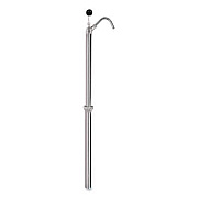 Boardwalk Bottle Pump, 22 oz Output, Steel, 42.5" Tall, Chrome (00422EA)