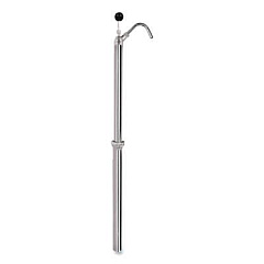 Boardwalk Bottle Pump, 22 oz Output, Steel, 42.5" Tall, Chrome (00422EA)