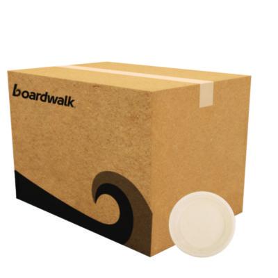 Boardwalk Bagasse PFAS-Free Dinnerware, Plate, Sugarcane, 9" dia, Tan, 500/Carton (PLATE9NPFA)