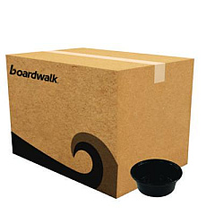 Boardwalk Souffle/Portion Cups, 1.5 oz, Plastic, Black, 2,500/Carton (PRTN15BL)