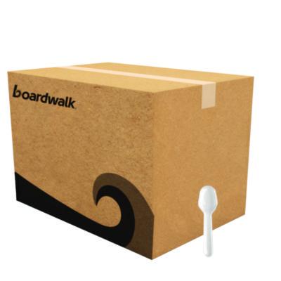 Boardwalk Mediumweight Polypropylene Cutlery, Tasting Spoon, White, 3,000/Carton (TASTERSPOON)