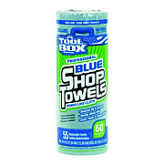 Sellars TOOLBOX Blue Shop Towels, 1-Ply, 11 x 9.4, Blue, 55 Sheets/Roll, 30 Rolls/Carton (54400)