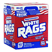 Sellars TOOLBOX White Rags, 1-Ply, 9.8 x 12, White, 200 Sheets/Box, 6 Boxes/Carton (58202)