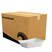 Boardwalk Paper Food Baskets, 0.5 lb Capacity, Red/White, 1,000/Carton (30LAG050)