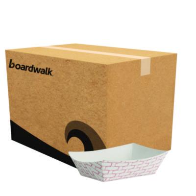Boardwalk Paper Food Baskets, 0.5 lb Capacity, Red/White, 1,000/Carton (30LAG050)