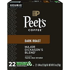 Peet's Coffee & Tea Major Dickason's Blend K-Cups, 22/Box (6547)