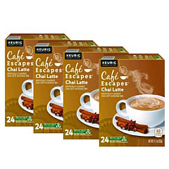 Caf Escapes Chai Latte K-Cups, 96/Carton (6805CT)