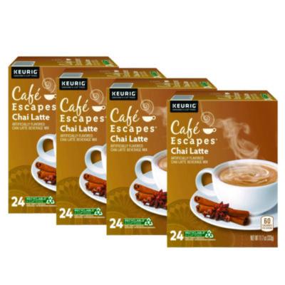 Caf Escapes Chai Latte K-Cups, 96/Carton (6805CT)
