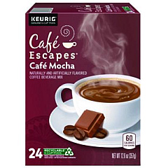Caf Escapes Cafe Escapes Mocha K-Cups, 24/Box (6803)