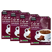 Caf Escapes Mocha K-Cups, 24/Box, 96/Carton (6803CT)