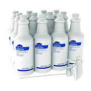 Diversey Glance Glass and Multi-Surface Cleaner, Original, 12 Capped 32 oz Bottles and One Trigger Sprayer, 12/Carton (04705)