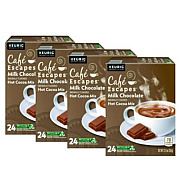 Caf Escapes Cafe Escapes Milk Chocolate Hot Cocoa K-Cups, 96/Carton (6801CT)
