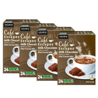 Caf Escapes Cafe Escapes Milk Chocolate Hot Cocoa K-Cups, 96/Carton (6801CT)