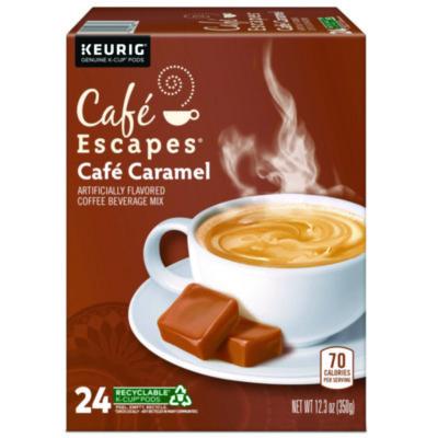 Caf Escapes Cafe Caramel K-Cups, 24/Box (6813)