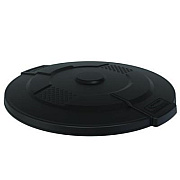 Suncast Commercial 55-Gallon Utility Trash Can Lid, 28.25 x 26.75 x 3, Black (TCU55GLIDD)