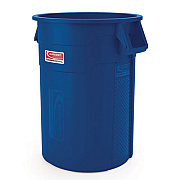 Suncast Commercial Utility Trash Can, 56.9 gal, Plastic, Blue (TCU55BL)