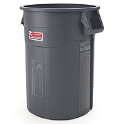 Suncast Commercial Utility Trash Can, 56.9 gal, Plastic, Gray (TCU55)