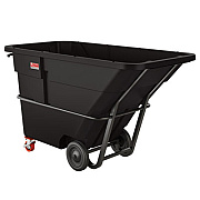 Suncast Commercial 1.5 cu yd Standard Duty Tilt Truck, Forkliftable Frame, 1,300 lb Capacity, Black (RMTTSD150D)