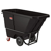 Suncast Commercial 1 cu yd Standard Duty Tilt Truck, Forkliftable Frame, 1,300 lb Capacity, Black (RMTTSD100D)