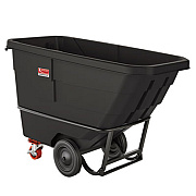 Suncast Commercial 0.75 cu yd Standard Duty Tilt Truck, 1,300 lb Capacity, Black (RMTTSD75D)