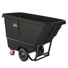 Suncast Commercial 0.75 cu yd Standard Duty Tilt Truck, 1,300 lb Capacity, Black (RMTTSD75D)