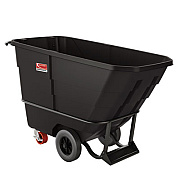 Suncast Commercial 0.5 cu yd Standard Duty Tilt Truck, 800 lb Capacity, Black (RMTTSD50D)