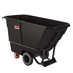 Suncast Commercial 0.5 cu yd Standard Duty Tilt Truck, 800 lb Capacity, Black (RMTTSD50D)
