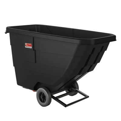Suncast Commercial 0.75 cu yd Light Duty Tilt Truck, 750 lb Capacity, Black (RMTTLD75D)
