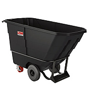 Suncast Commercial 0.5 cu yd Heavy Duty Tilt Truck, 1,350 lb Capacity, Black (RMTTHD50D)