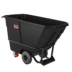 Suncast Commercial 0.5 cu yd Heavy Duty Tilt Truck, 1,350 lb Capacity, Black (RMTTHD50D)