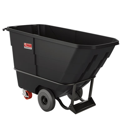 Suncast Commercial 0.5 cu yd Heavy Duty Tilt Truck, 1,350 lb Capacity, Black (RMTTHD50D)