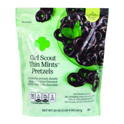 girl scouts Thin Mints Pretzels, Mint Chocolate, 20 oz Bag (22002340)