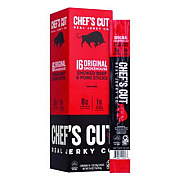 Chefs Cut Real Jerky Co Original Smokehouse Beef and Pork Meat Stick, 1 oz Individually Wrapped, 16/Carton (22002354)