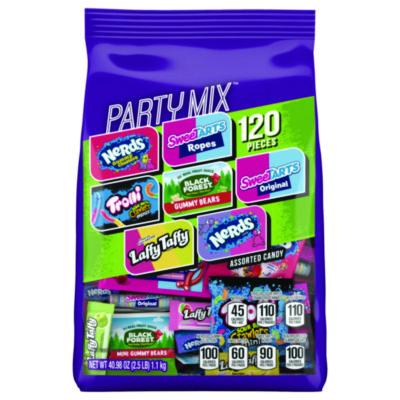 Ferrara Party Mix Stand-Up Bag, 120 Pieces, Assorted Flavors, 2.5 lb Bag (22002359)