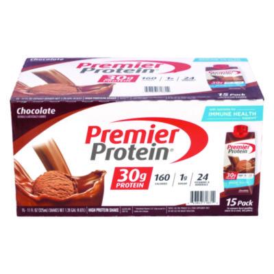 Premier Protein Chocolate Shake, 11 oz, 15/Carton (22002369)