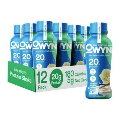 OWYN 20 g Protein Drink, Vanilla, 12 oz Bottle, 12/Carton (38200002)